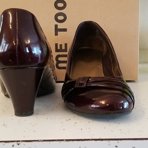 Burgundy Patent Wedge - Picture 1 of 14